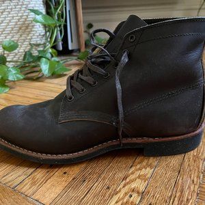 Red Wing Dark Brown Leather Boots (Size 9)